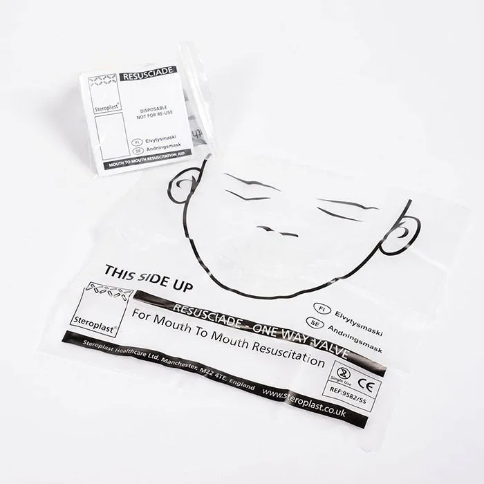 Steroplast Mouth-to-mouth Resuscitation CPR Face Shield | One-way Valve