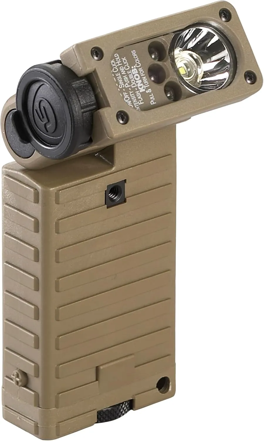Streamlight 14034 Sidewinder 55-Lumens LED Military Waterproof Flashlight with (2) AA Alkaline Batteries and Paracord in Clamshell, Coyote