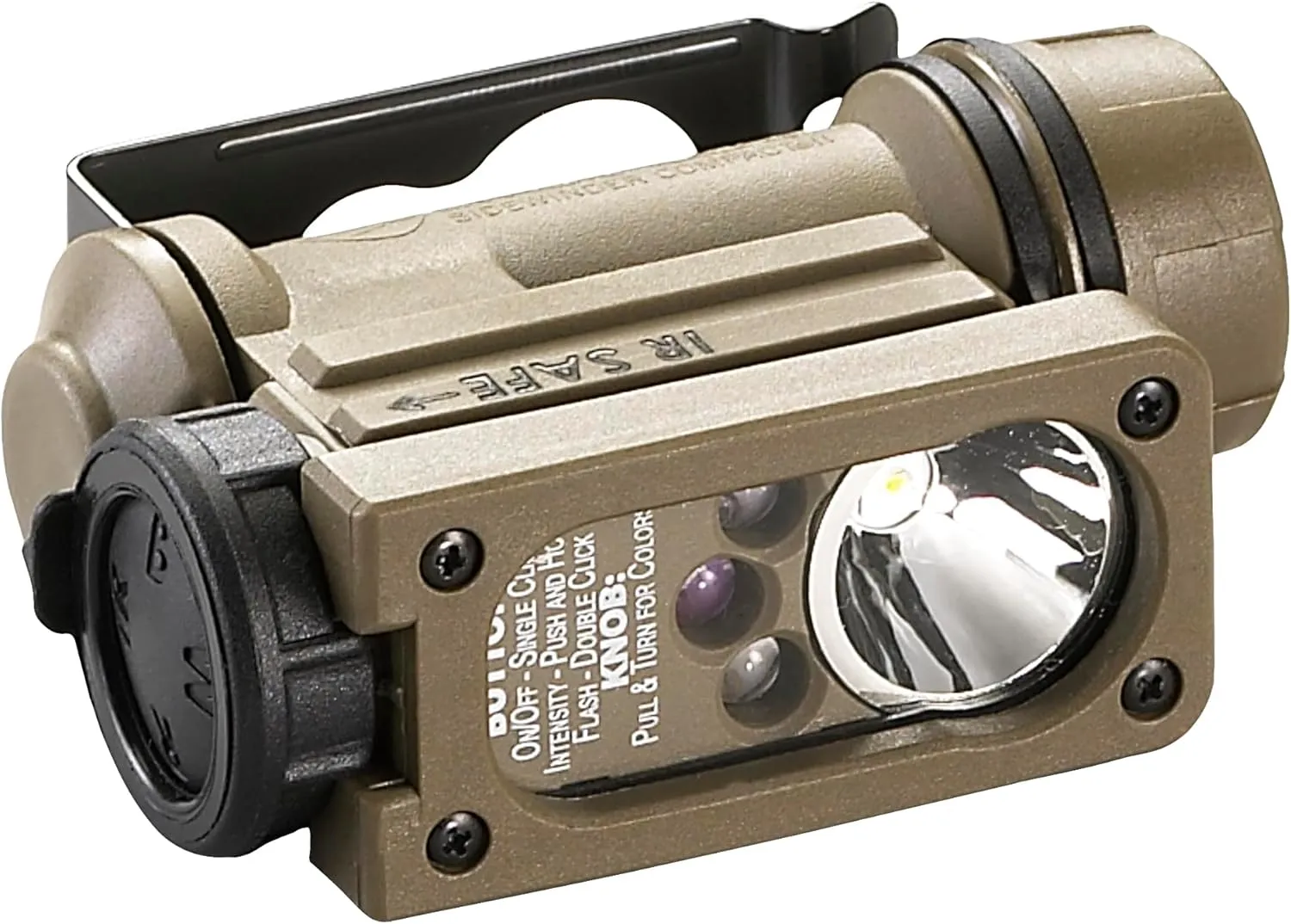 Streamlight 14533 Sidewinder 47-Lumens Compact II Aviation Flashlight with NVG Mount in Box, Coyote