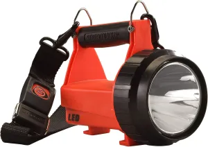 Streamlight 44450 Fire Vulcan 180-Lumen LED Flashlight with Standard System Includes AC/DC Charger, Dual Rear LEDs and Quick Release Shoulder Strap, Orange