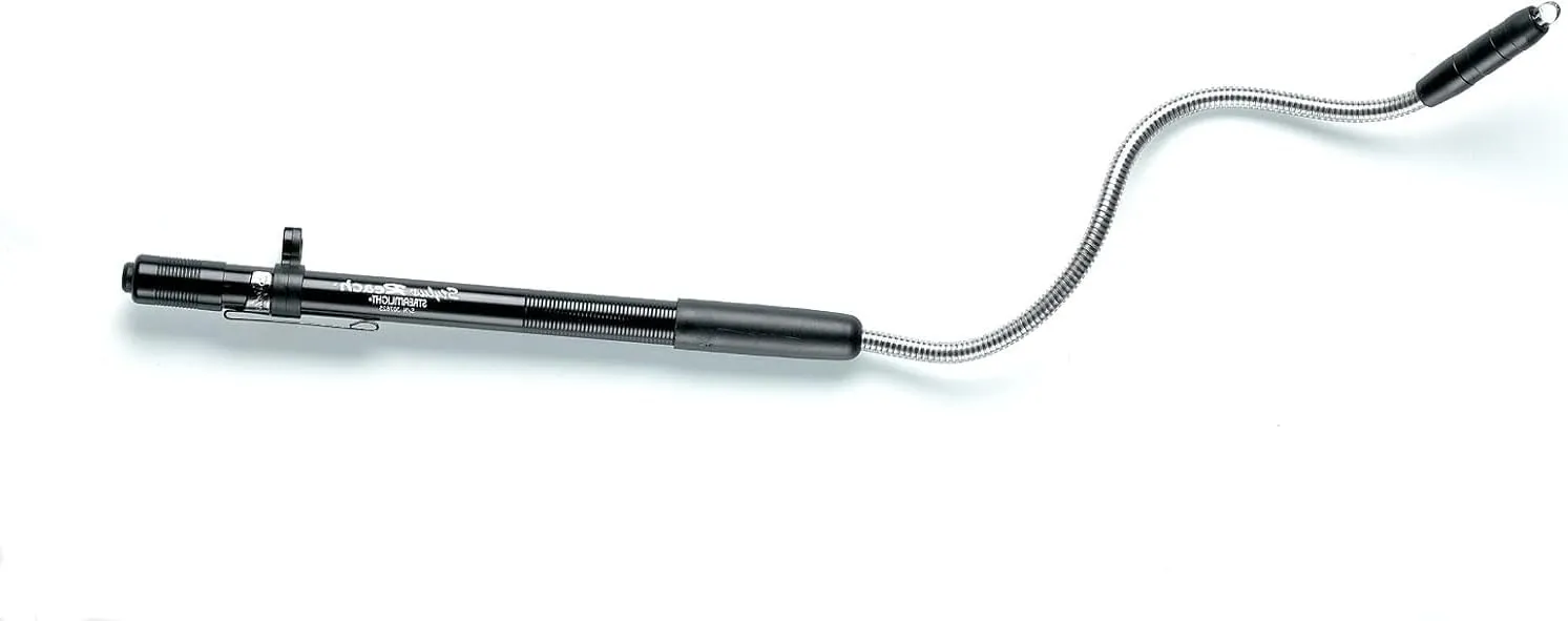 Streamlight 65612 Stylus Reach Pen Light with Flexible 7-Inch Extension Cable, Silver with White LED - 11 Lumens
