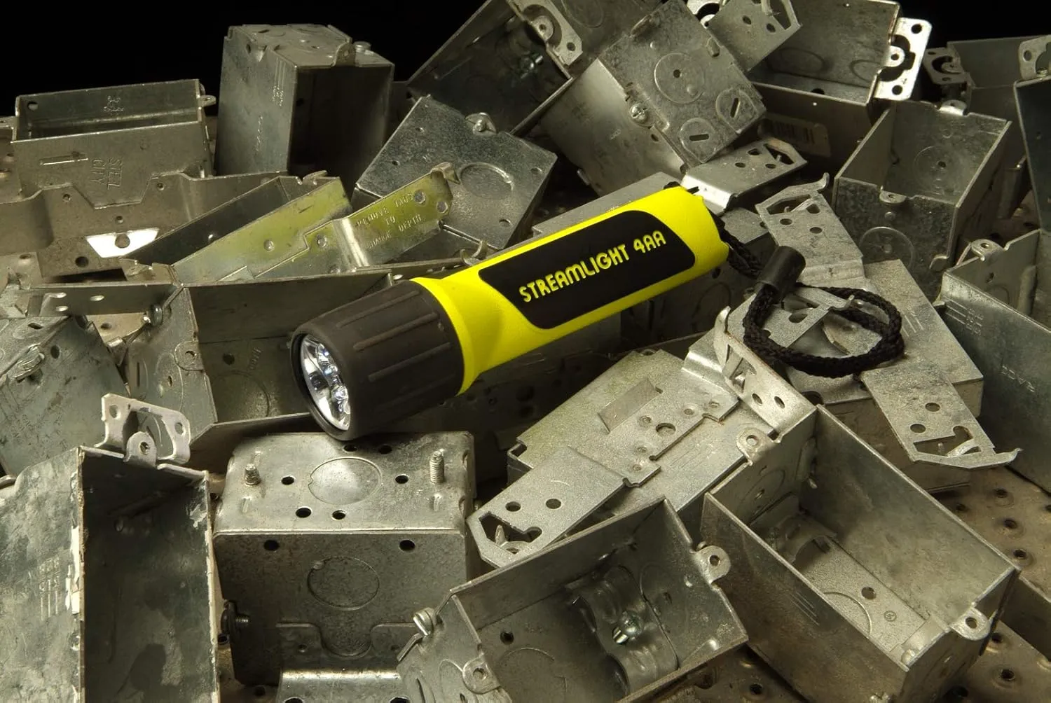 Streamlight 68200 4AA ProPolymer LED Flashlight with White LEDs, Yellow - 67 Lumens