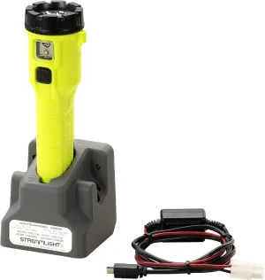 Streamlight 68734 Dualie 275-Lumen Dual Function Intrinsically Safe Rechargeable Flashlight with 12V DC Direct Wire Charger, Yellow