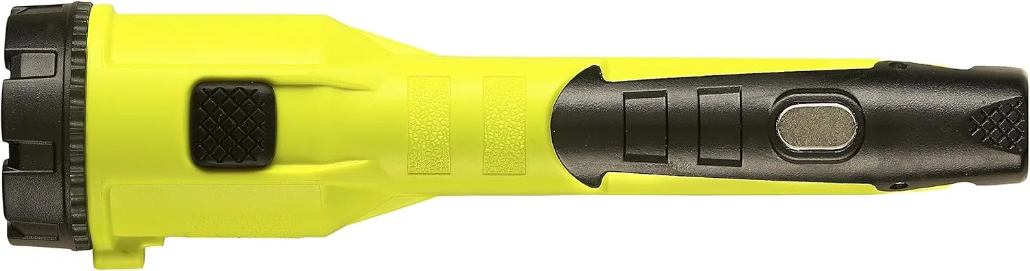 Streamlight 68780 Dualie 3AA 245-Lumen Magnetic Intrinsically Safe Industrial Flashlight with Spot/Flood Without Batteries, Yellow