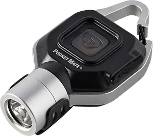 Streamlight 73300 Pocket Mate 325-Lumen Keychain/Clip-on USB Rechargeable Flashlight, Silver