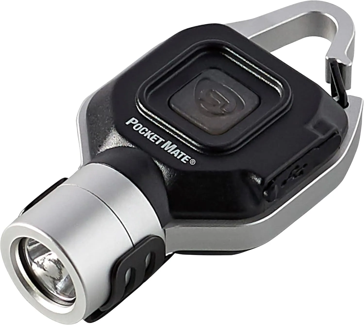 Streamlight 73300 Pocket Mate 325-Lumen Keychain/Clip-on USB Rechargeable Flashlight, Silver