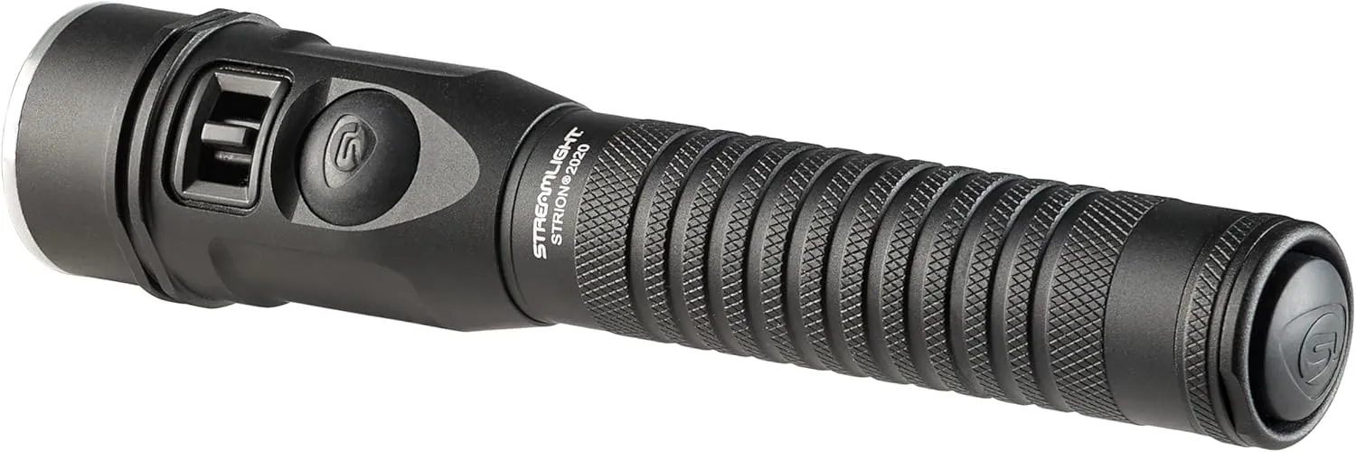 Streamlight 74431 Strion 2020 1200-Lumen Rechargeable LED Flashlight Includes 120V/100V AC/12V DC Charging System and Holder, Black