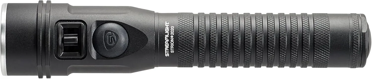 Streamlight 74431 Strion 2020 1200-Lumen Rechargeable LED Flashlight Includes 120V/100V AC/12V DC Charging System and Holder, Black