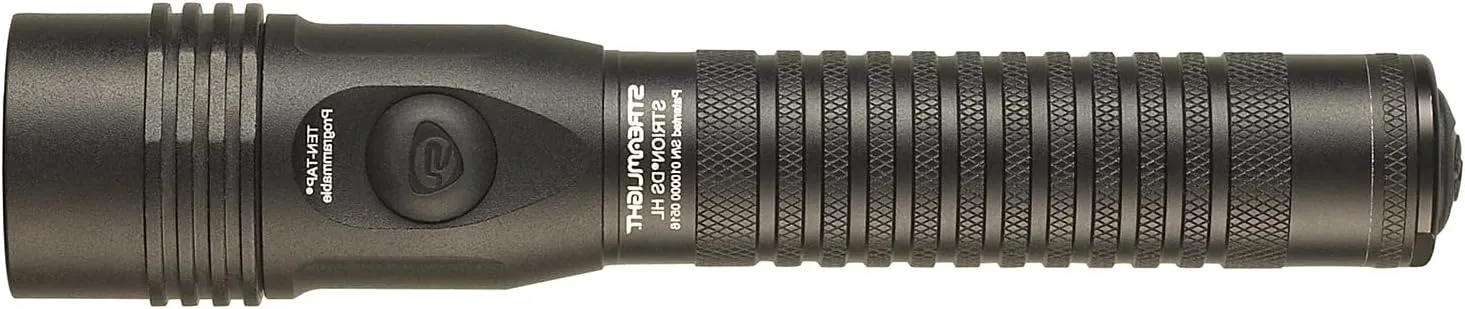 Streamlight 74621 Strion DS HL 700-Lumen Rechargeable Flashlight with 120-Volt/100-Volt AC/12-Volt DC Charger, 1 Holder, Clear Retail Packaging, Black