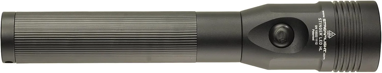 Streamlight 75431 Stinger LED High Lumen Rechargeable Flashlight with 120-Volt AC Charger - 800 Lumens, Black