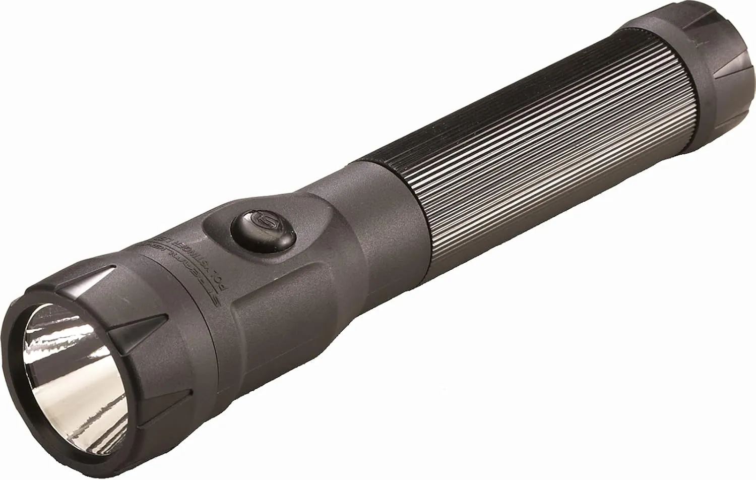 Streamlight 76132 PolyStinger LED 485-Lumen Rechargeable Flashlight with 120-Volt AC/12-Volt DC Smart Charger and 1 Piggyback Holder, Black