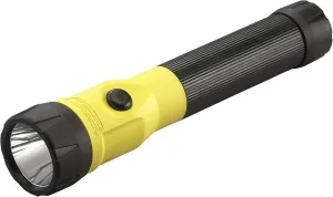 Streamlight 76182 PolyStinger LED 485-Lumen Rechargeable Flashlight with 120-Volt AC/DC Charger and 1 Piggyback Holder, Yellow