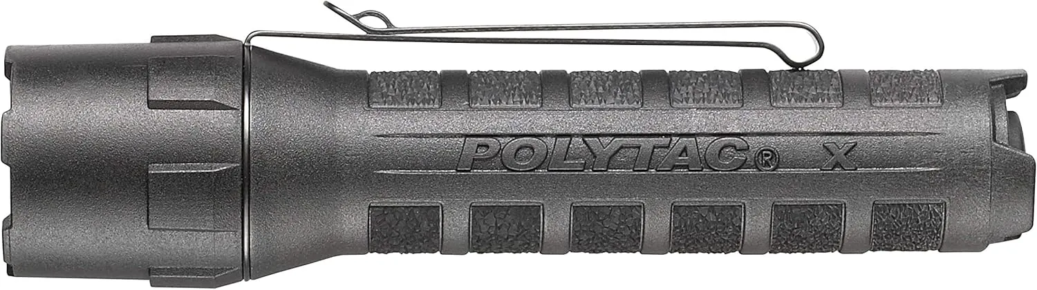 Streamlight 88613 PolyTac X USB 600-Lumen Multi-Fuel Professional Tactical Flashlight, Box, Black