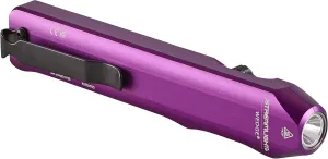 Streamlight 88818 Wedge 300-Lumen Slim Everyday Carry Flashlight, Includes USB-C Cable and Lanyard, Purple