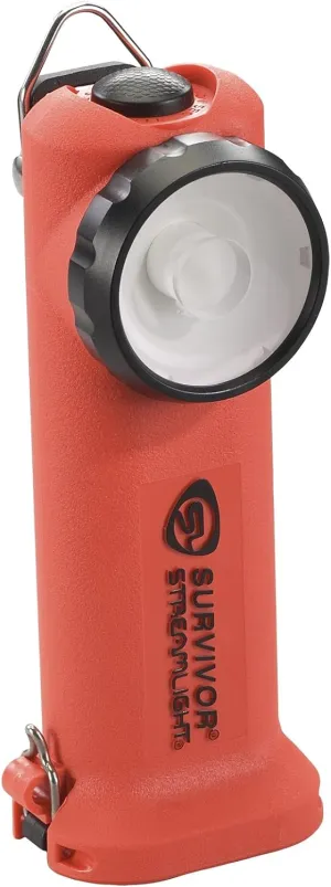 Streamlight 90540 Survivor 175-Lumen Alkaline Safety-Rated Firefighter Right Angle Flashlight, Orange