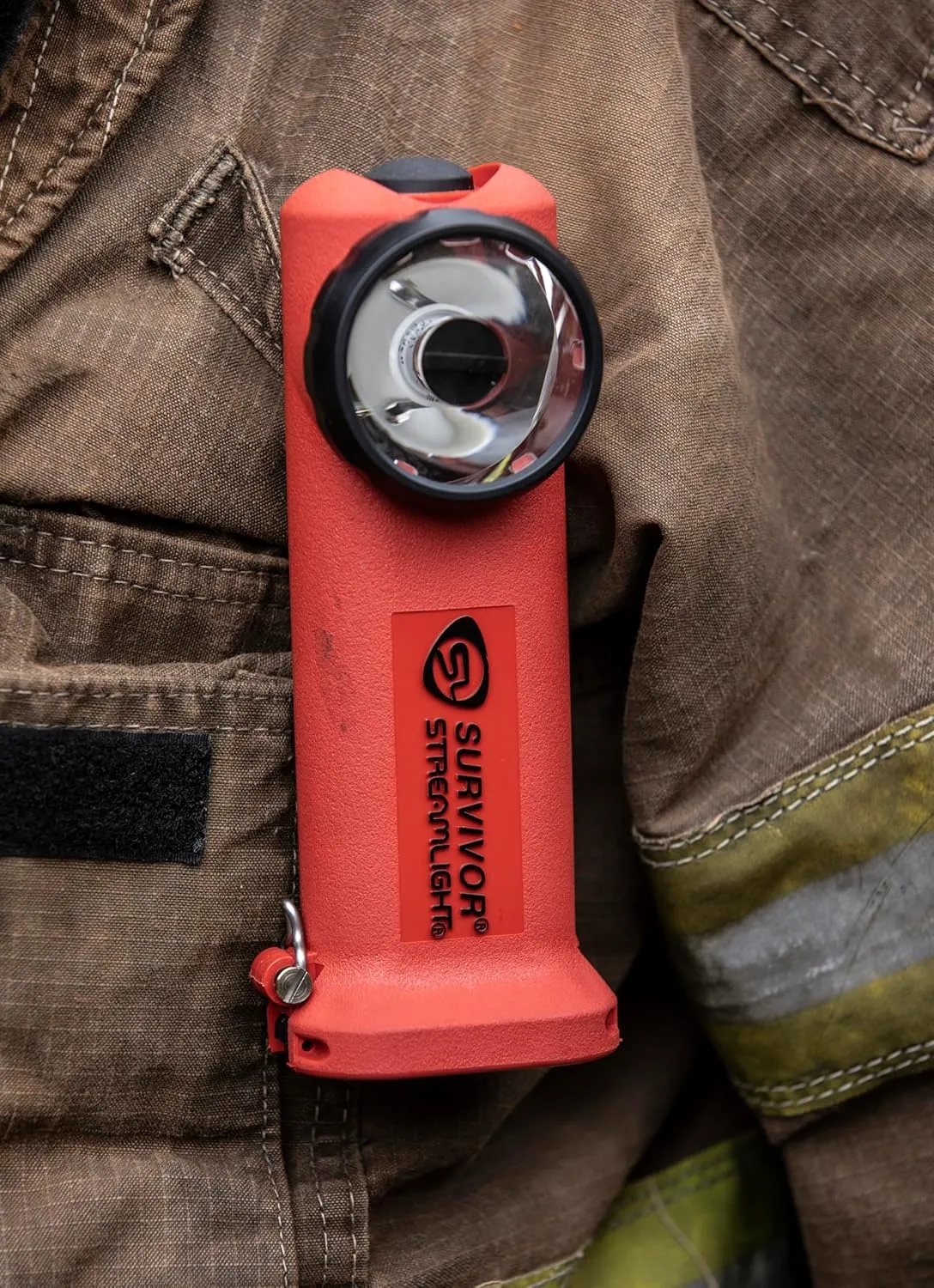 Streamlight 90540 Survivor 175-Lumen Alkaline Safety-Rated Firefighter Right Angle Flashlight, Orange