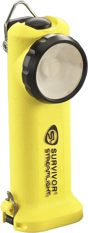 Streamlight 90541 Survivor 175-Lumen Alkaline Safety-Rated Firefighter Right Angle Flashlight, Yellow