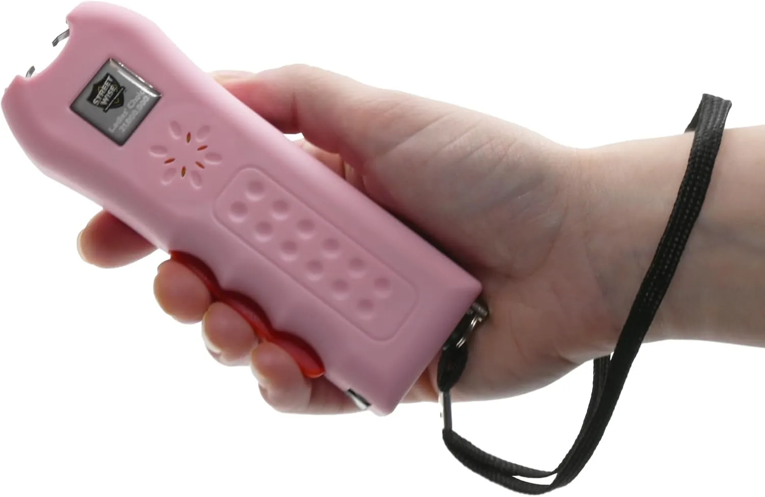 Streetwise Ladies’ Choice Stun Gun for Women - Rechargeable Self Defense Device with Alarm, LED Flashlight, Safety Disable Pin & Built-in Charger - Self Defense Kit with Holster & Lanyard