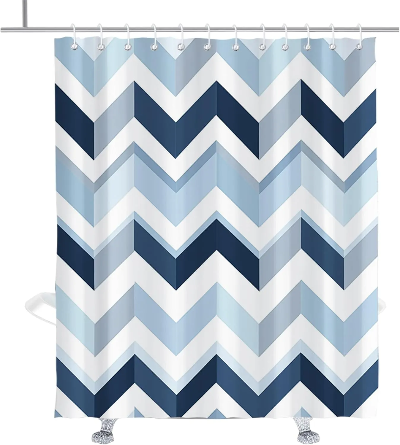Stripe Plaid Geometric Pattern Shower Curtain Decorative Luxury Shower Curtains Modern Boho Gingham Bathroom Decor Accessory with Hooks 72" W x 84" H