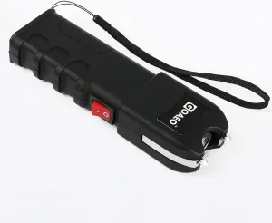 Stun Gun - 59 Billion Heavy Duty Stun Gun with LED Flashlight, Includes Wrist Strap and Belt Holster (Black)