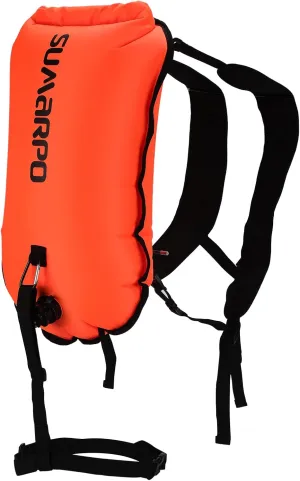 SUMARPO Swim Buoy with 28L Drybag, Waterproof Bag for Boating, Fishing, Visible Safety Float Swim Bubble for Open Water, Swimrun, Triathletes, Snorkelers