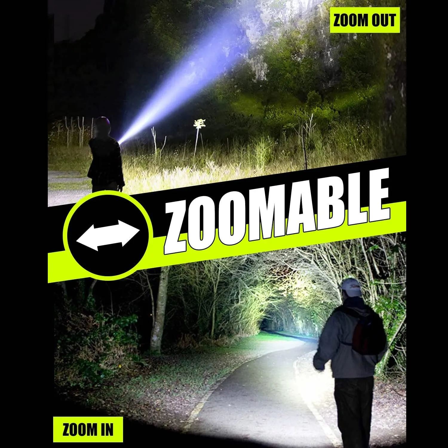 Super Bright LED Rechargeable Flashlight - 5000 Lumens