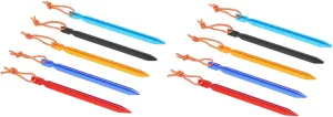 SUPVOX 10 Pack Tent Nails Pin Camping Tent Peg Strong and Durable Lightweight Aluminum Alloy