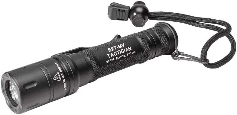 SureFire E2T-MV Tactician High-Output LED Flashlight with Maxvision, Black