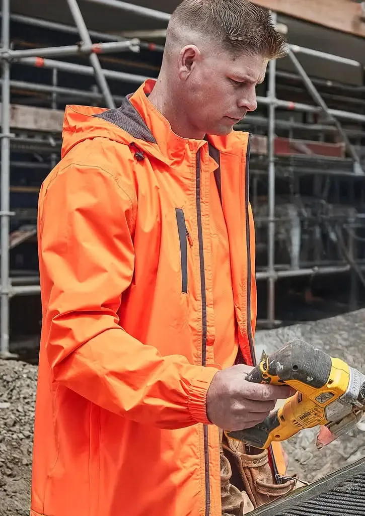 Syzmik Workwear Unisex Super Light Packable Rain Jacket ZJ260