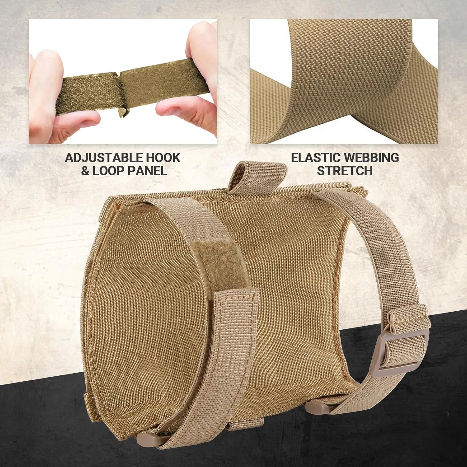 Tactical Armband Sleeve Storage Kit QB Wrist Map Holder Arm Pouch DOPE Card Holder for Shooting Rescue Surveillance and Field Measurements