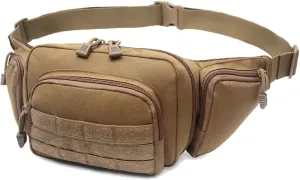 Tactical Fanny Pack Military Tactical Waist Bag Shoulder Bag Molle EDC Pouches for Men