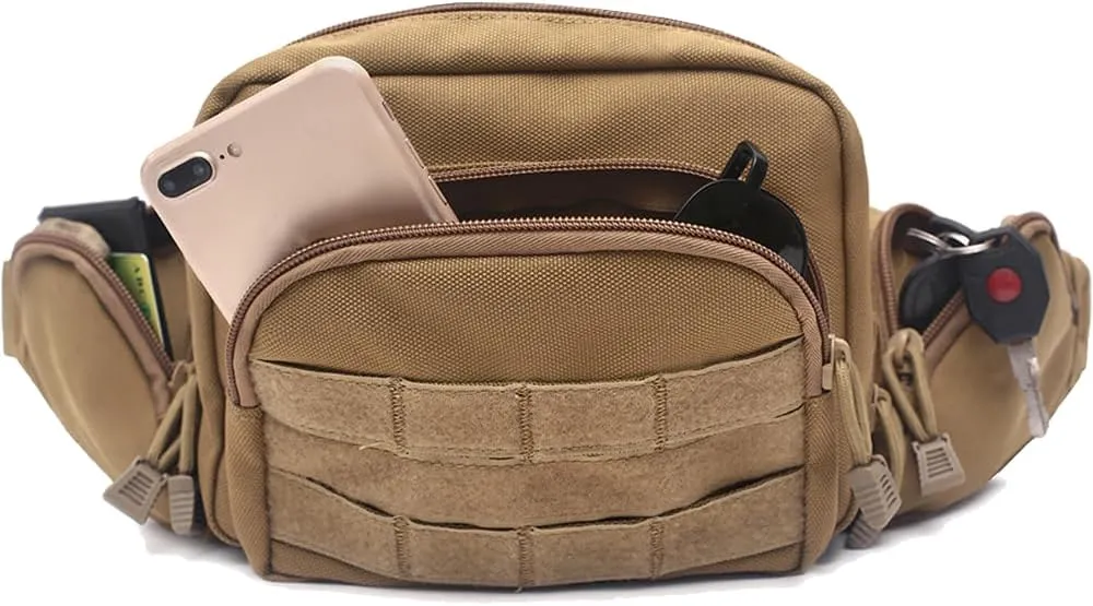 Tactical Fanny Pack Military Tactical Waist Bag Shoulder Bag Molle EDC Pouches for Men