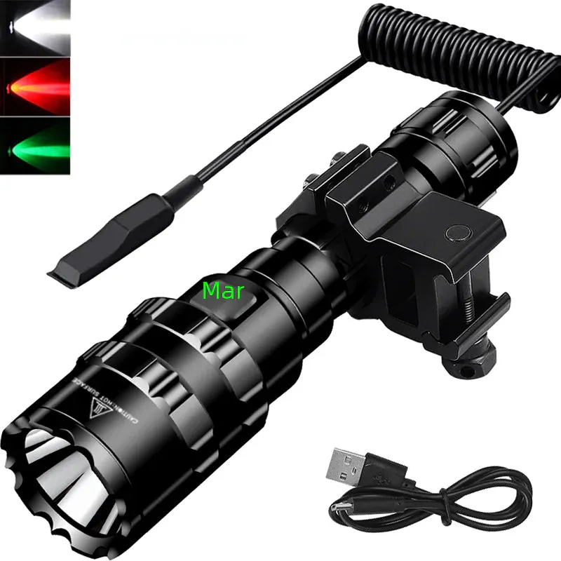 Tactical Flashlight - Mini USB Rechargeable 10W LED