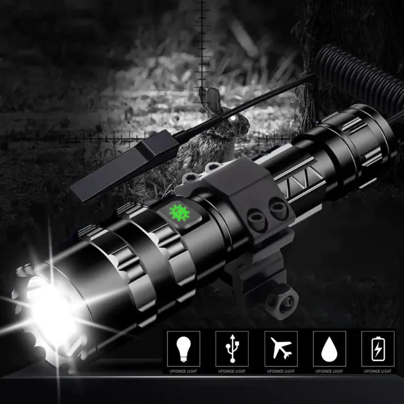 Tactical Flashlight - Mini USB Rechargeable 10W LED
