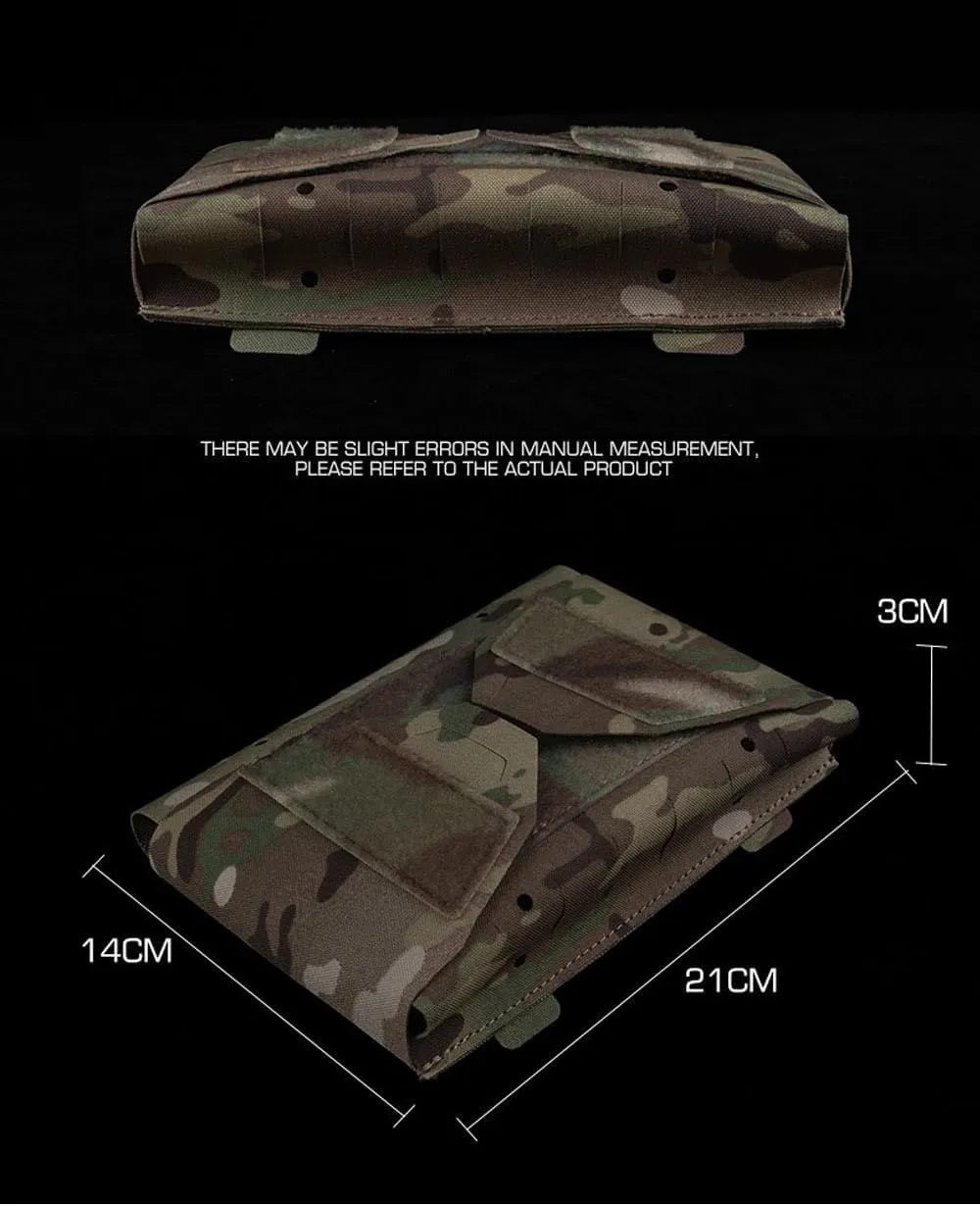 Tactical MOLLE Pouch Medical First Aid Kit Split Design Hunting Survive Emergency Tools Storage Bag(OD)
