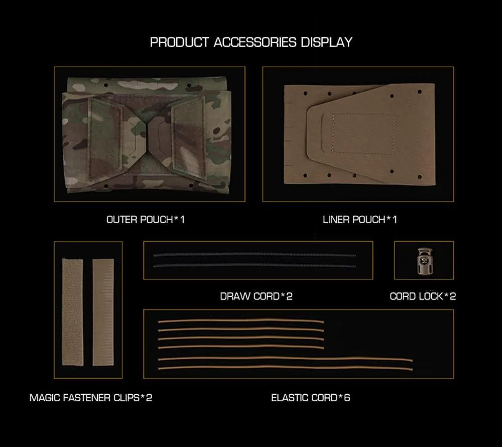 Tactical MOLLE Pouch Medical First Aid Kit Split Design Hunting Survive Emergency Tools Storage Bag(OD)