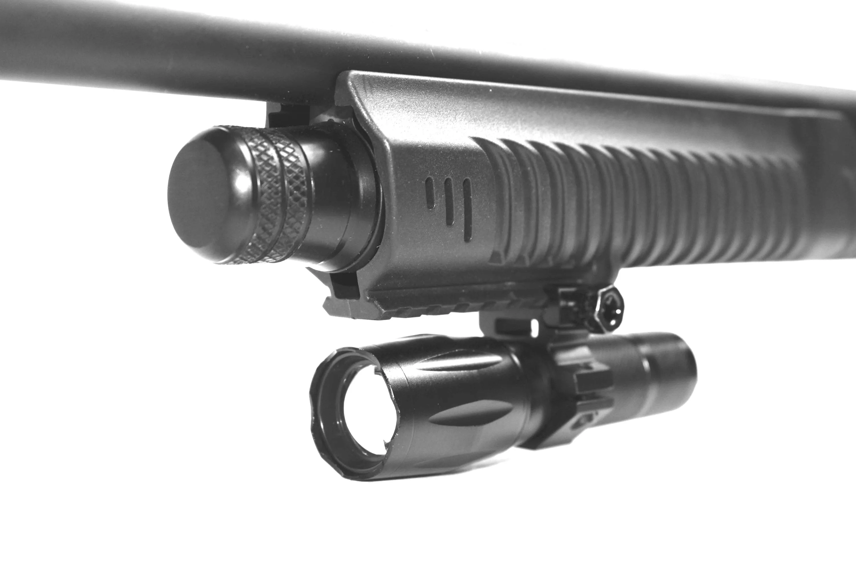 Tactical shotgun flashlight for Mossberg 500 Combo Field Deer accessories picatinny.