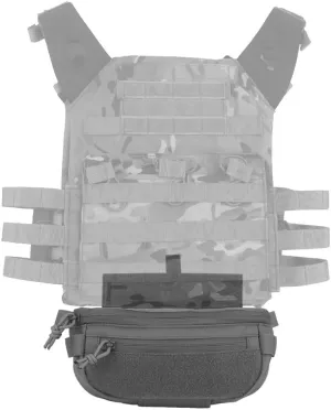 Tactical Sub Abdominal Pouch,Dual-Purpose Dangler Drop Pouch with Tourniquet Holder,Tactial Vest Chest Rig Carrying Kit Bag