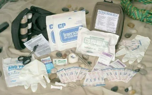 Tactical Trauma Kit #1 - FA142AT - Elite First Aid - 55 items - Coyote Tan