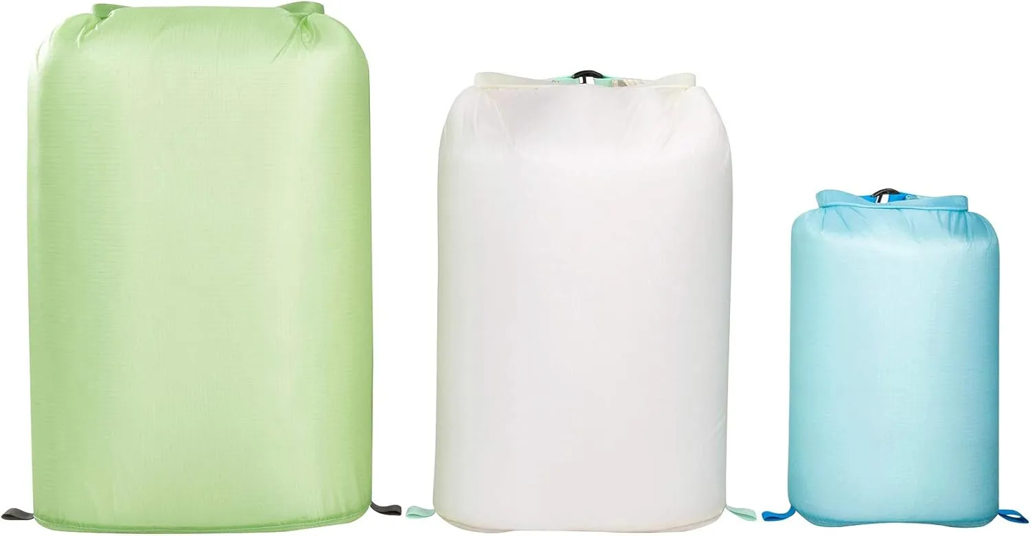 Tatonka Waterproof SQZY Dry Bag (5L // 10L // 15L or 20L Volume) - Ultralight Storage Bag with Roll Closure and Taped Seams - Ideal for Sorting Travel Luggage - PFC-Free