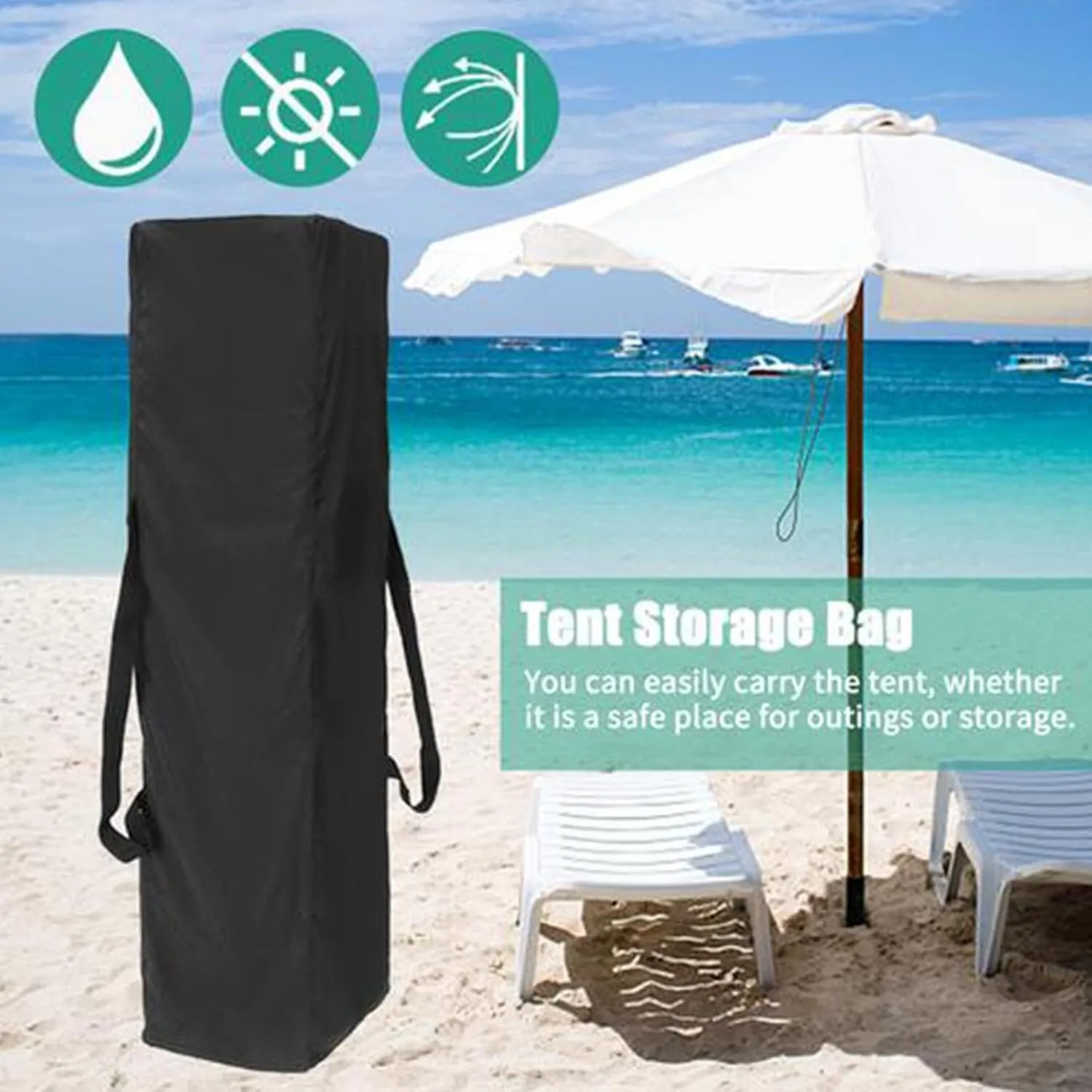 Tent Bag -Tent Storage Bag | Waterproof Luggage Bag - Waterproof, Foldable Thickened 420D Oxford Cloth Tent Storage Bag With Carrying Straps For Outdoor Activities