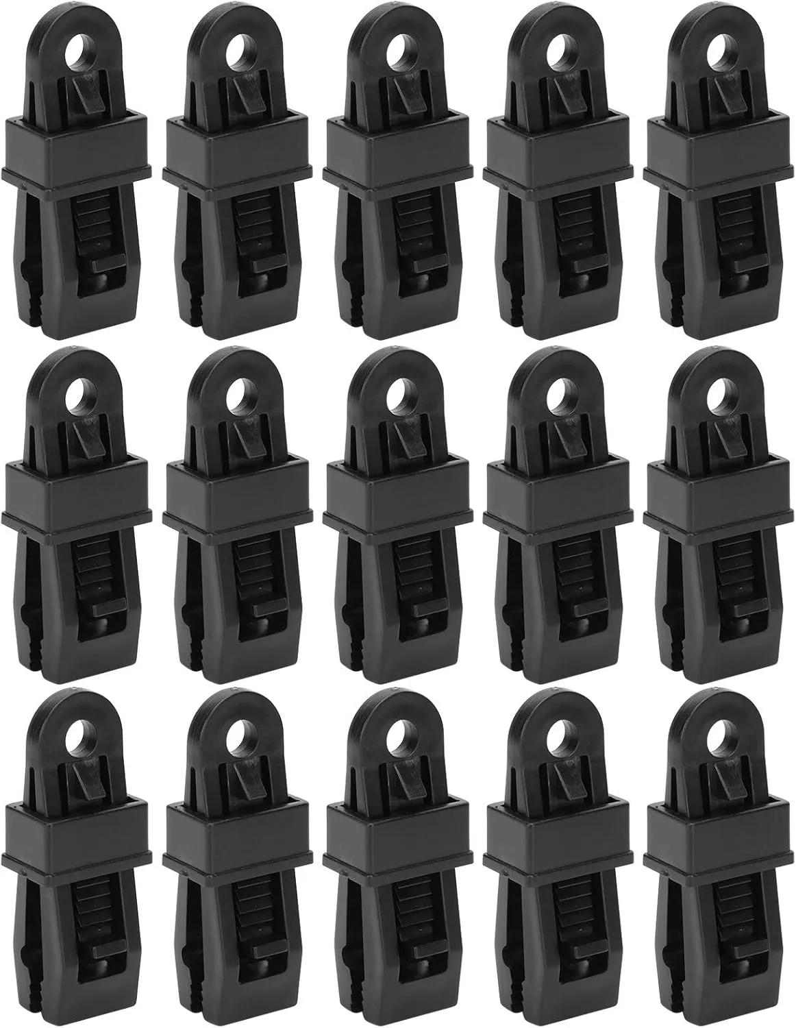 Tent Clip Windproof Canopy Clamp Awnings Clamp Portable Camping Accessories for Outdoor Camping Nylon Material 15Pcs Set 8.2x3x2.5cm