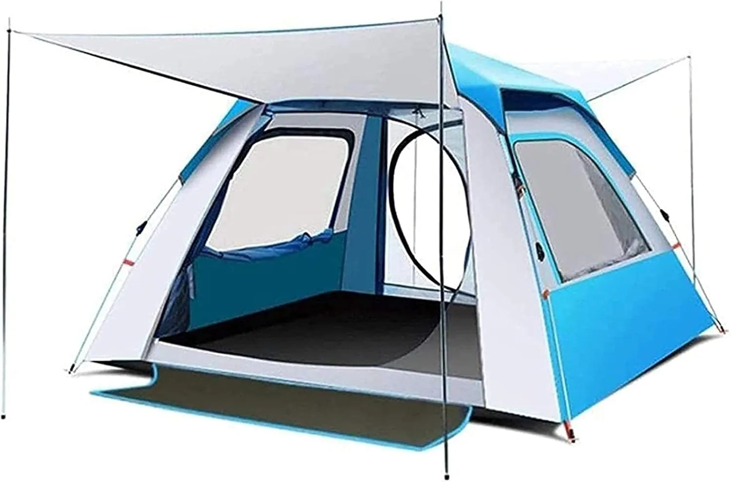 Tent,Camping Family Tent Easy Set Up Camping Tent Lightweight Backpack Tent Hiking and Mountain Trips Color:Blue,Size:210x210x140cm