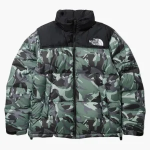 The North Face 1996 Retro Novelty Nuptse Packable Jacket (asia Sizing) Laurel Wreath Green Explorer Camo