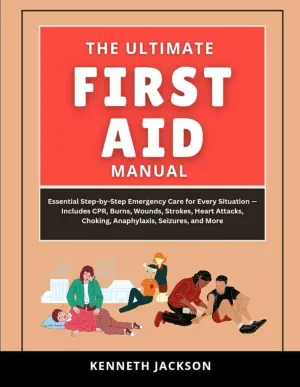 The Ultimate First Aid Manual: Essential Step-by-Step Emergency Care for Every Situation — Includes CPR, Burns, Wounds, Strokes, Heart Attacks, Choking, Anaphylaxis, Seizures, and More Paperback – April 23, 2025