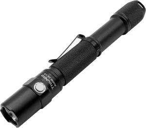 ThruNite Archer 2A V3 LED Torch, Flashlight Torch with 500 Lumens, AA EDC Flashlight, XP-L V6 LED Flashlight with Removable Clip for Security, Emergency, Camping (Color : Neutral White-Black)