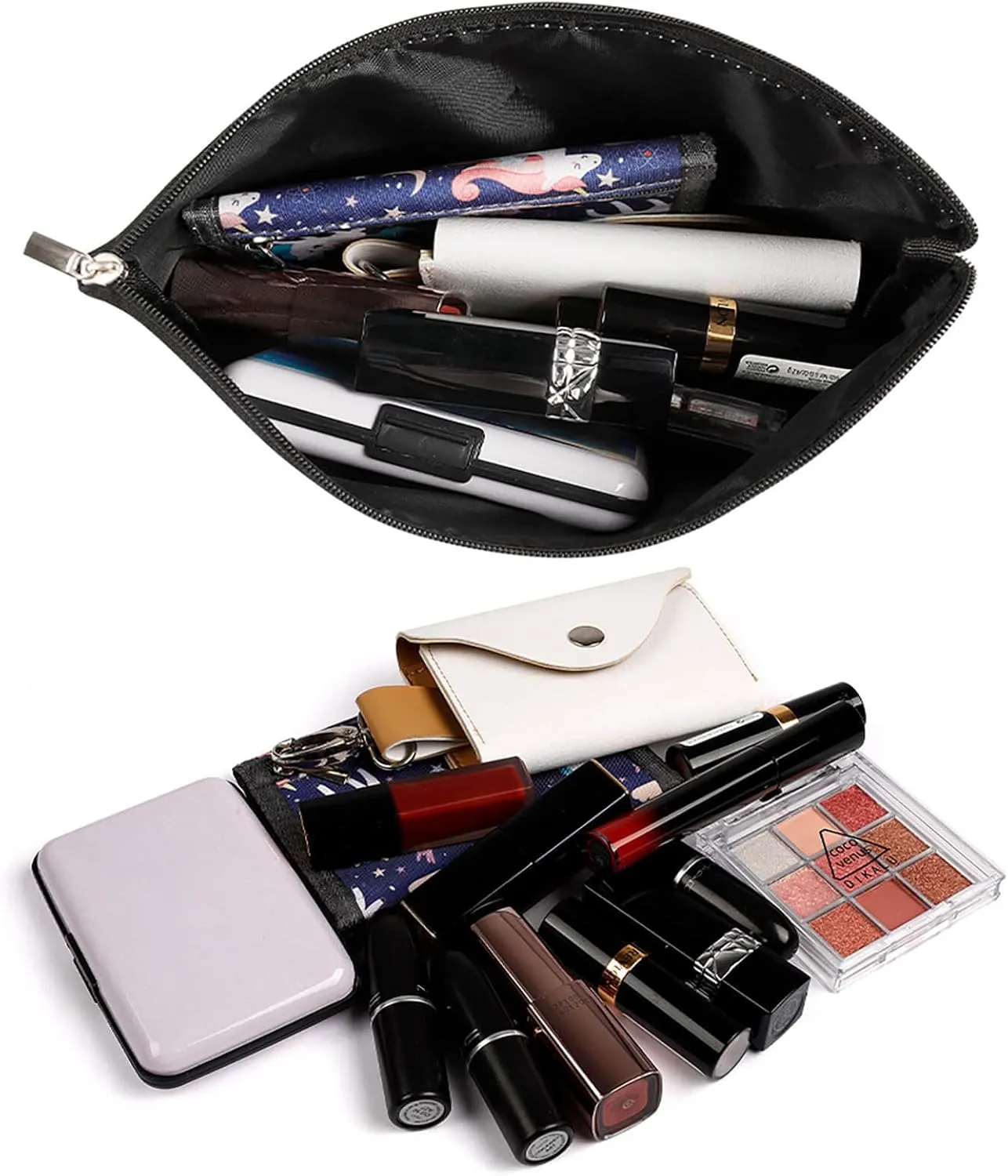 Toiletry Bag for Women Beach Sunset Waves Cosmetic Bag Portable Capacity Travel Makeup Bags with Zipper Lightweight Cute Beauty Makeup Organizer for Traveling, Accessories, Essentials
