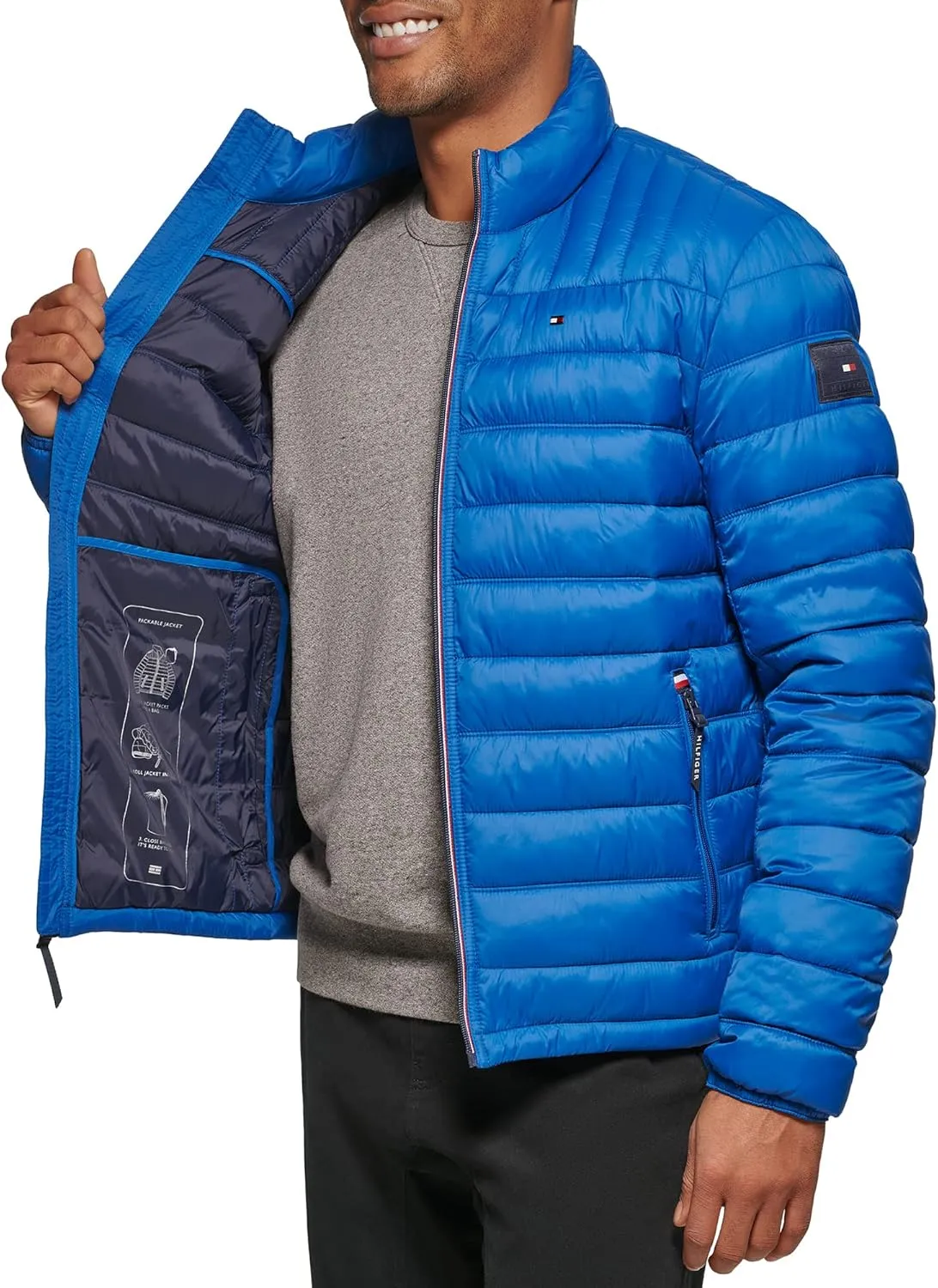Tommy Hilfiger Men's Ultra Loft Lightweight Packable Puffer Jacket (Standard and Big & Tall)