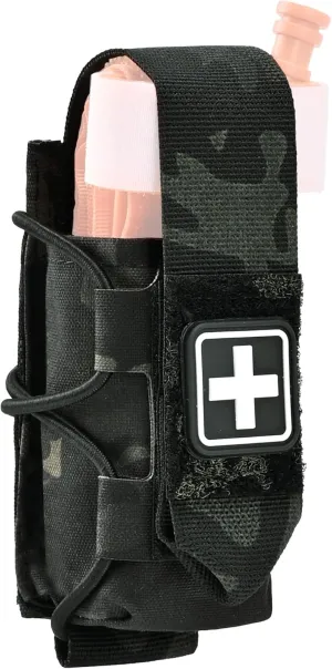 Tourniquet Pouch with Molle Clip,SABADO Tourniquet Holder Removeable Flap Cover,TQ Pouch for Duty Belt and Tactical Vest