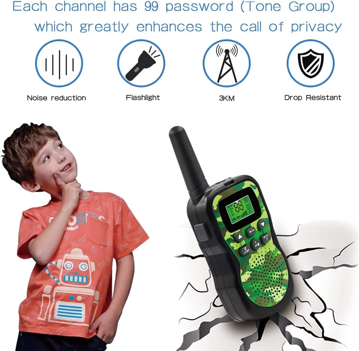 Toys for 3-12 Year Old Boys, Outdoor Toys Walkie Talkies for Kids, Toys for Age 5-10, Gifts for 4-8 Year Old Boys Girls